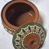 Handcrafted glazed stoneware soup tureen