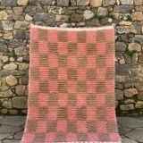 Handwoven pure wool rug, traditional style, size 100 x 200 cm