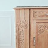 Rare Art Deco sideboard – solid oak, marble & fine finishes