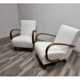 Paire de fauteuils restaurés par Jindrich Halabala