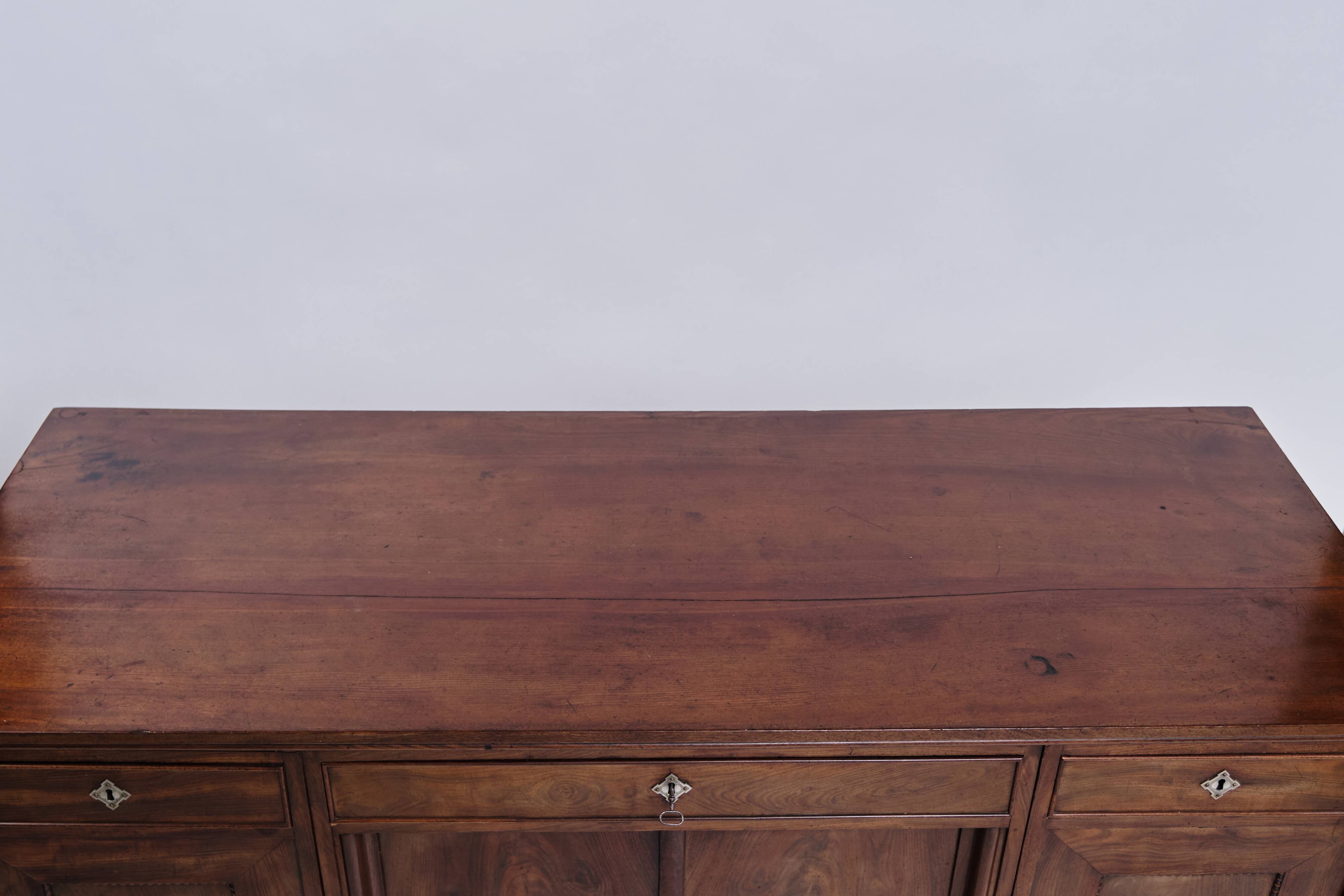 Sideboard / desk - hand-polished mahogany - English style - 1860s
