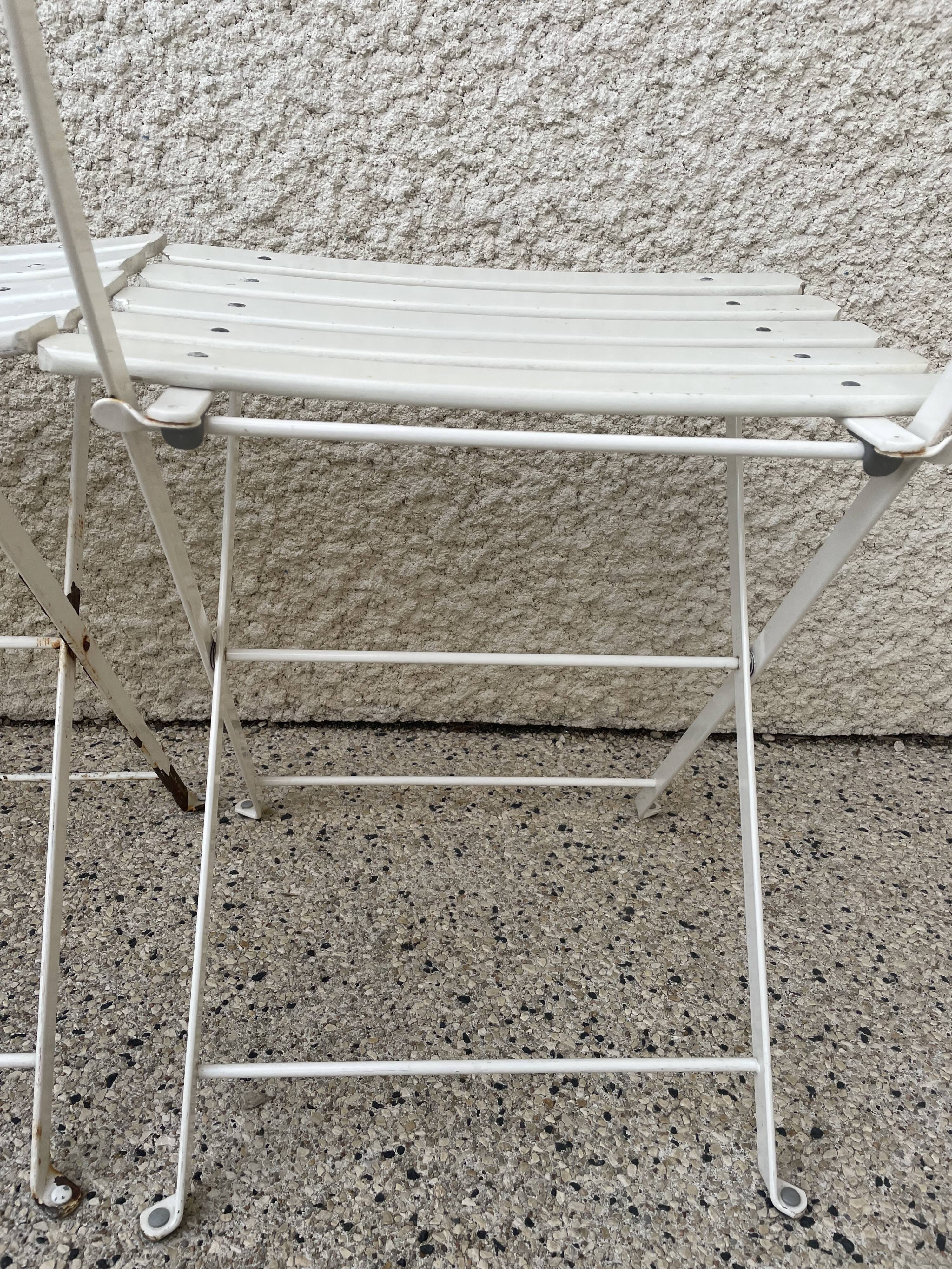 Pair of vintage folding chairs