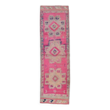 Soft Pink Vintage Runner Rug, 91x304Cm