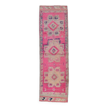 Soft Pink Vintage Runner Rug, 91x304Cm