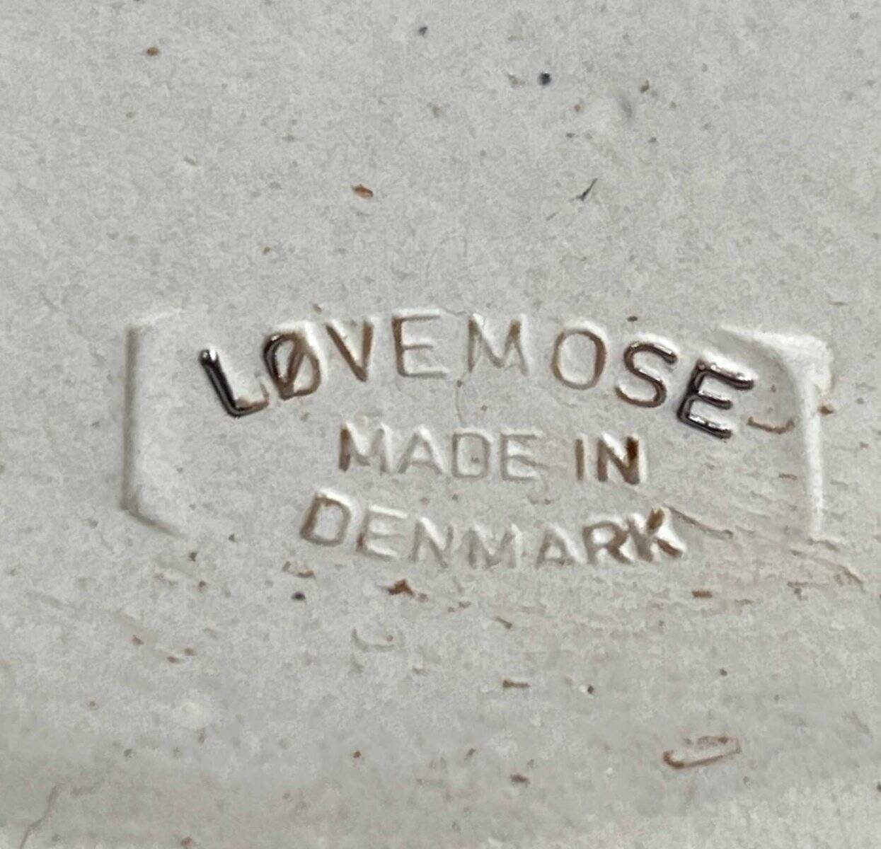 Danish pottery bowl in mid-century Lovemose style, 1960s.