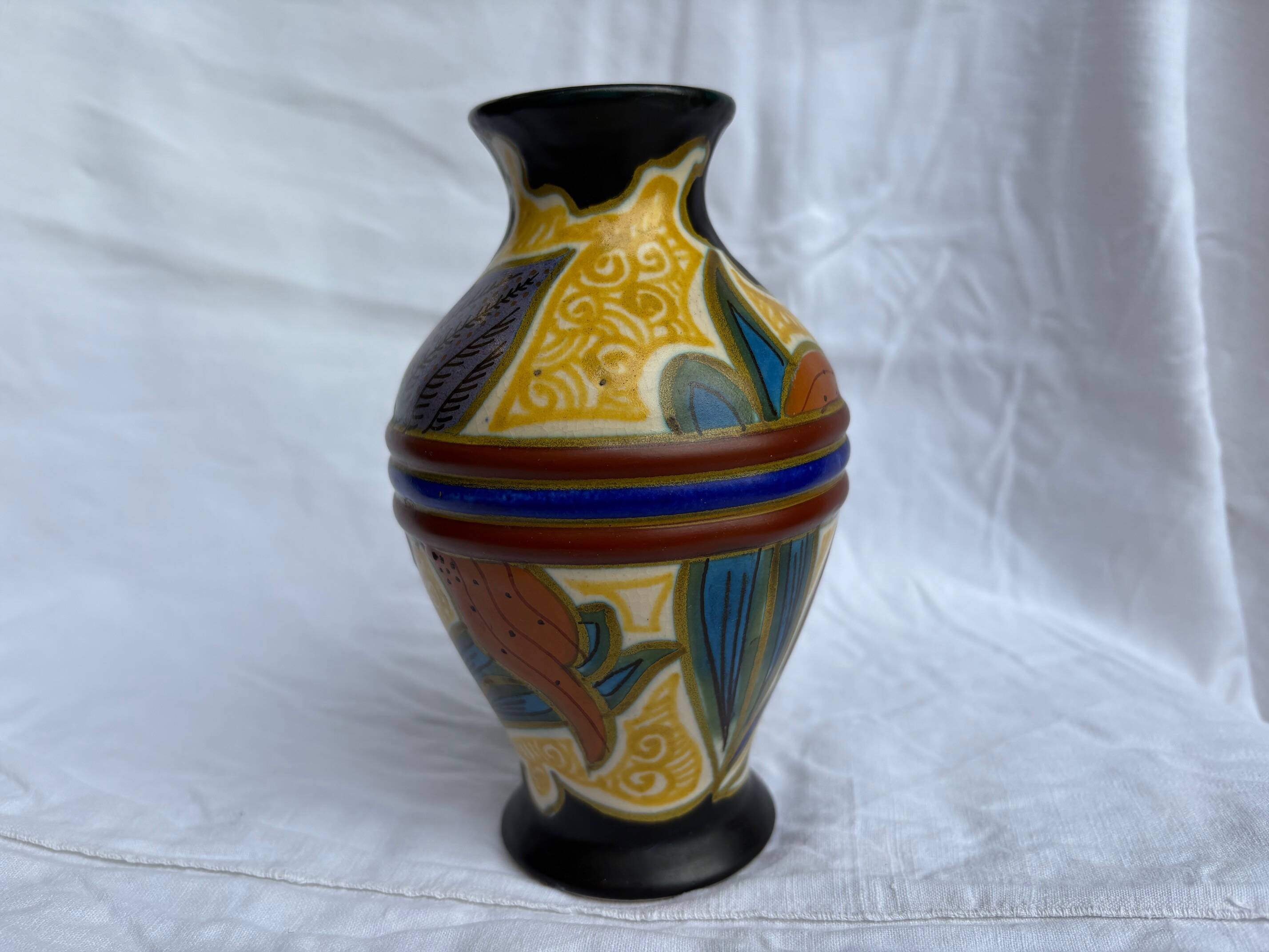 Vintage Dutch "Medica" Vase — Plazuid Gouda, 1930s-1950s