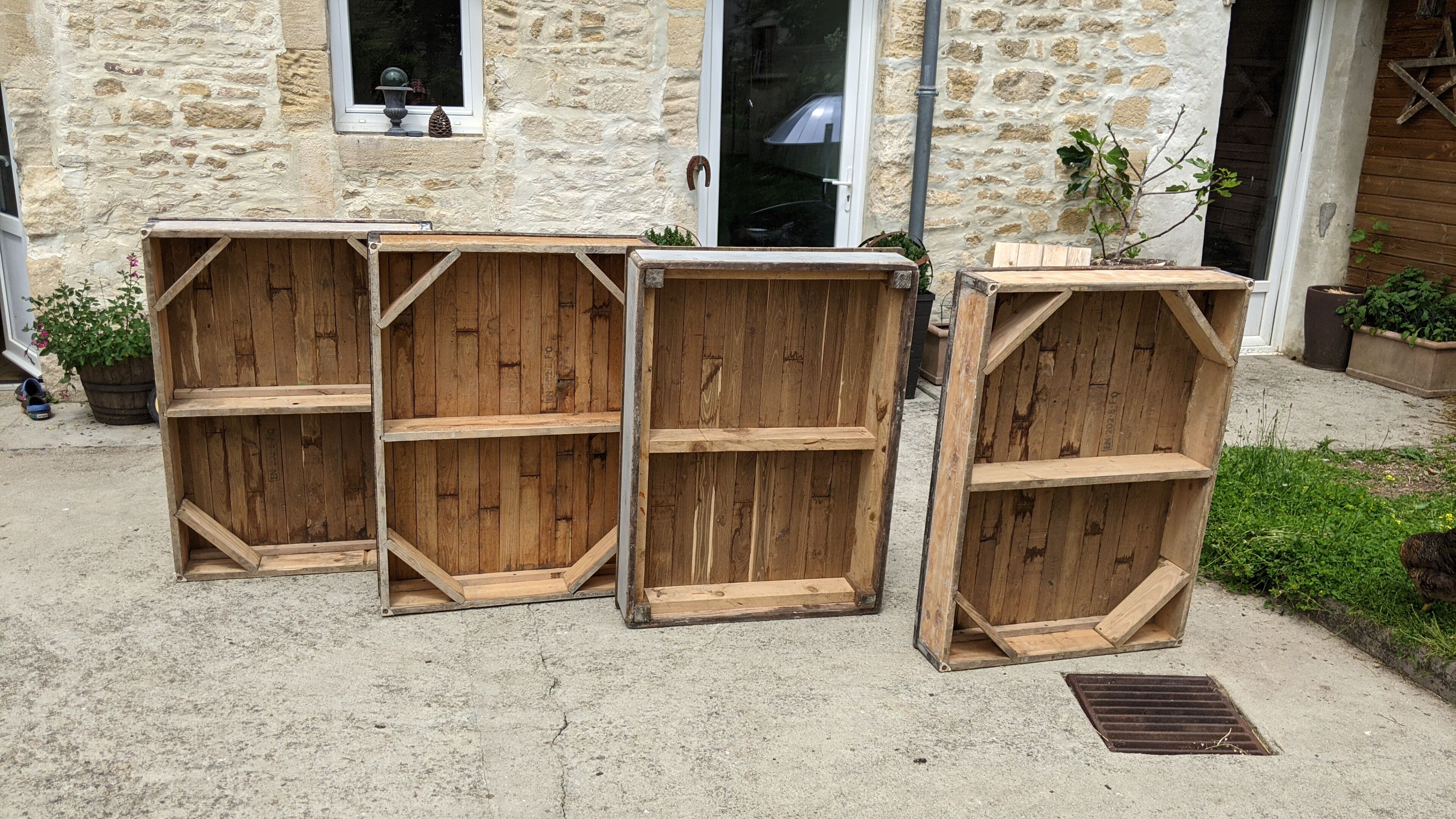 Set of 4 old school platforms circa 1930