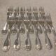 12 silver-plated metal cake forks by Christofle Vendôme 15.2