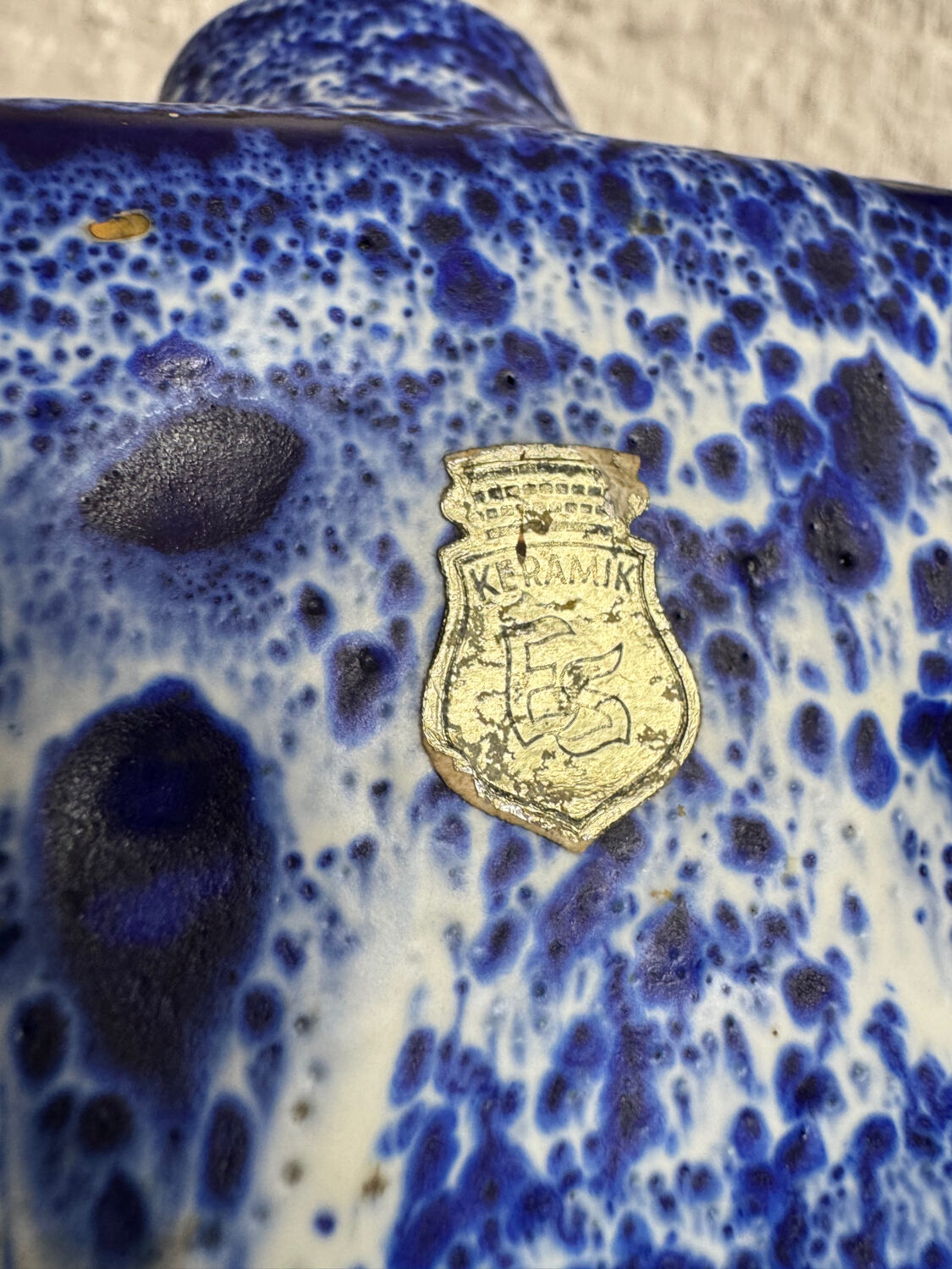 Vase carré ES Keramik, années 70