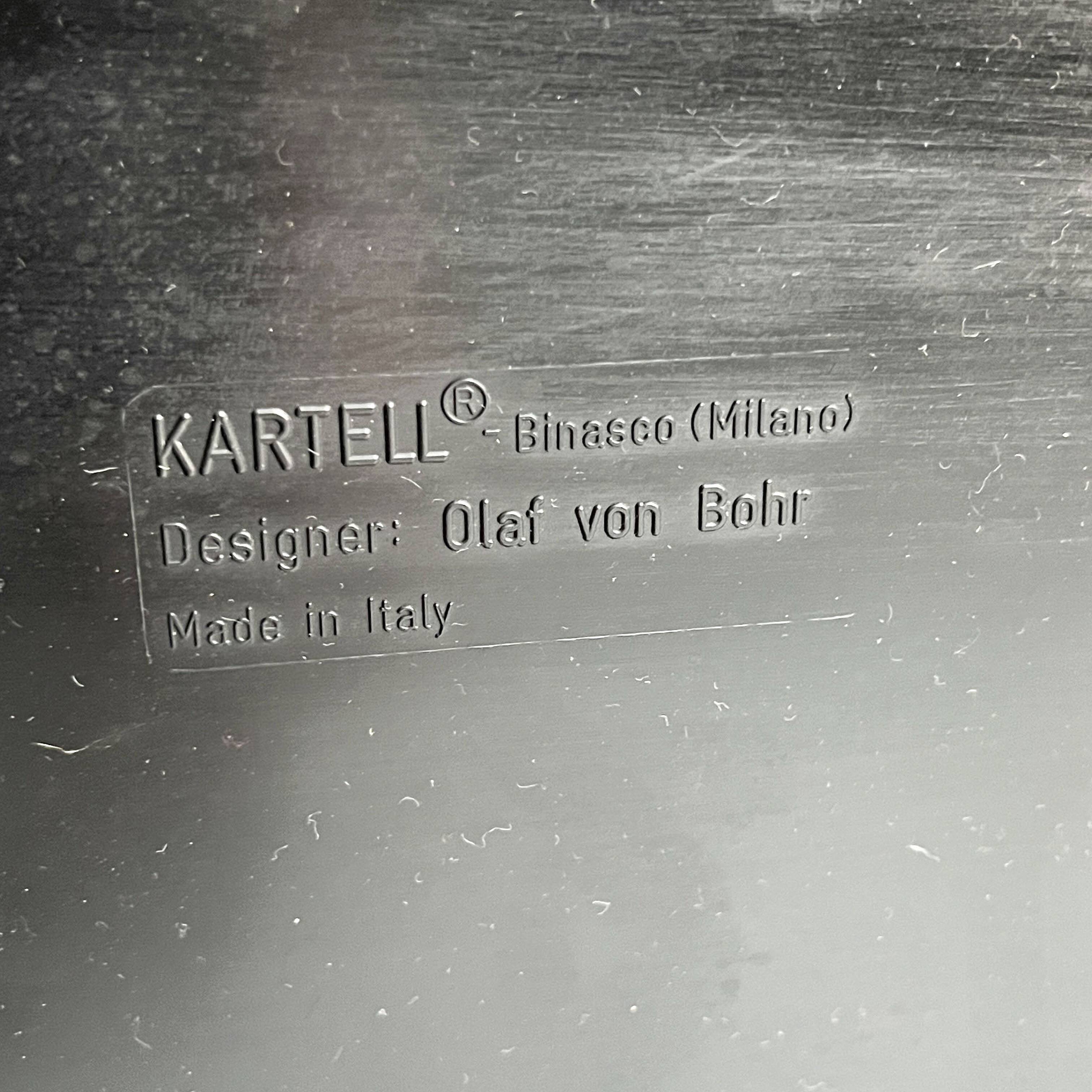 Modular black shelf by Olaf Von Bohr for Kartell, 1970