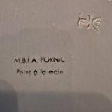 Oyster display dish, Pornic earthenware