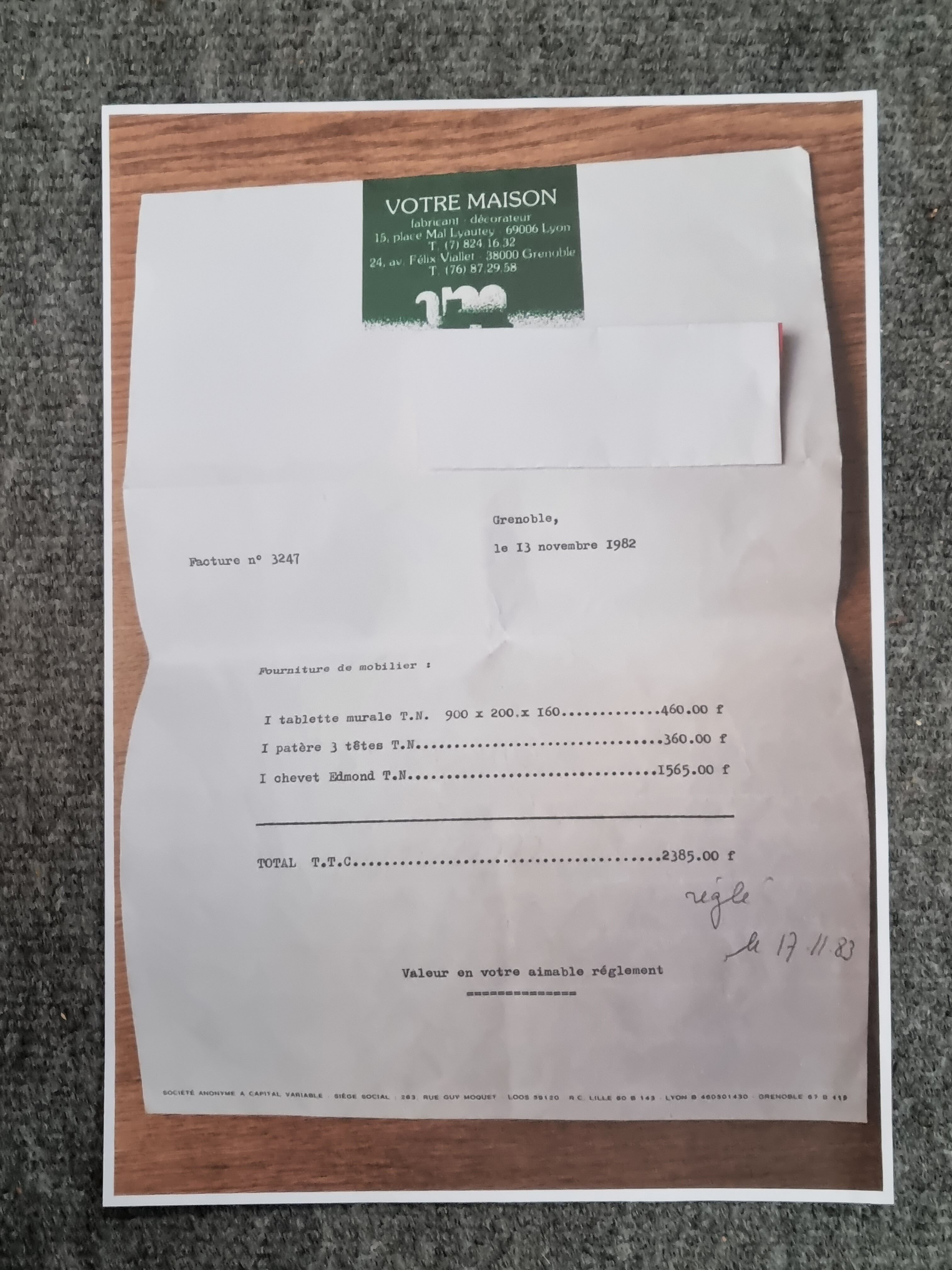 Wall shelf by Guillerme et Chambron, votre maison edition