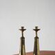 Large Danish Brass Candlesticks by Jens Harald Quistgaard for Ihq, 1960s, Set of 2