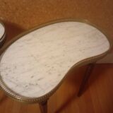 Louis XVI style kidney-shaped bouillotte coffee tables