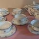 Chauvigny porcelain tea set six cups