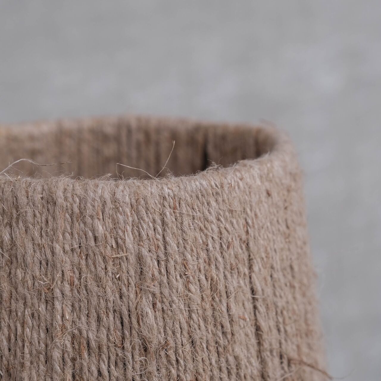 French mid-century rope table lamp