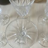 Ensemble de 6 verres en cristal Reims 1950