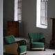 Paire de fauteuils lounge Art déco, fabriqués par un ébéniste danois, années 1940