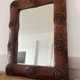 Miroir ethnique en bois
