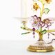 Incredible large gilt and crystal Floral table lamp by Palwa
