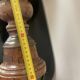 Vintage 80s wooden rustic lamp