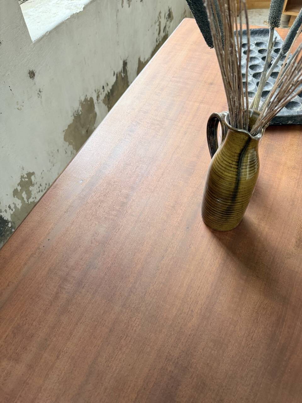 Turned leg cherry table 160cm