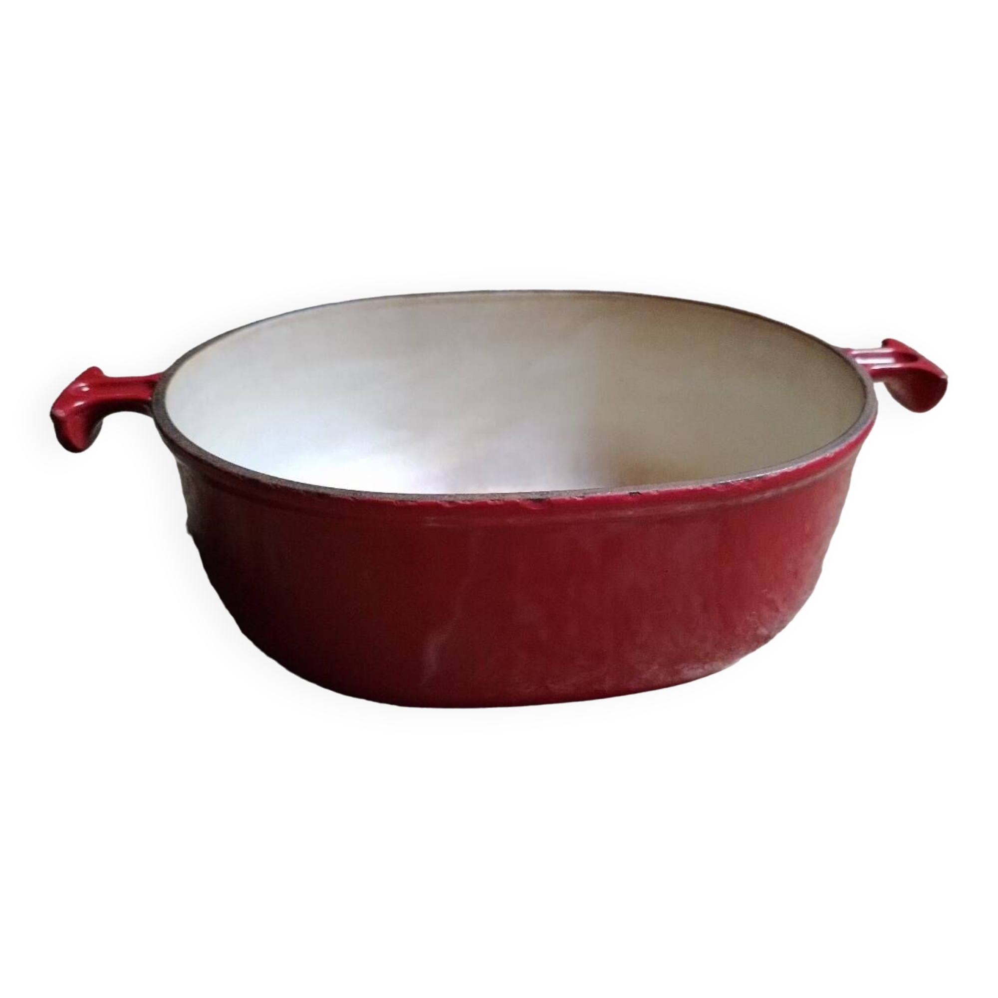 Poêle Le Creuset Orange N°16 cm double Bec Verseur Poêlon Années 70