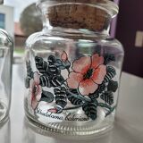 3 glass jars cork stopper