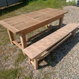 Farmhouse table with bench