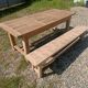 Farmhouse table with bench