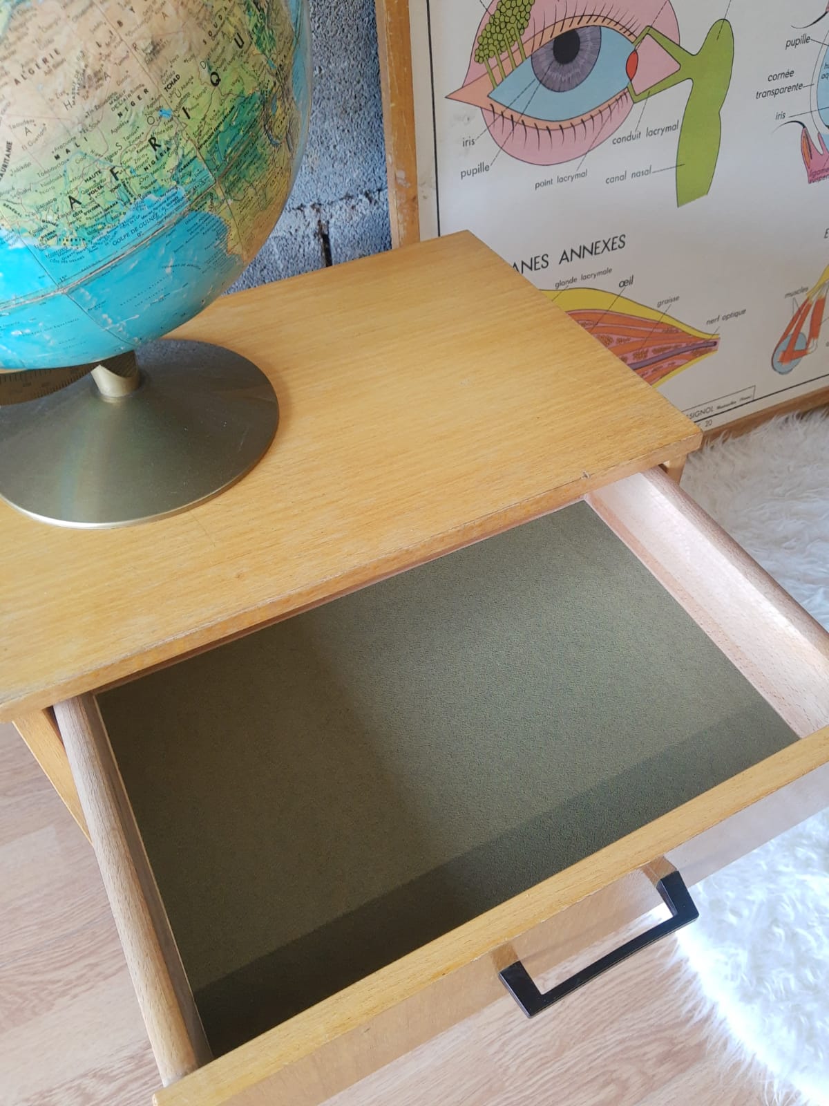 Bedside table 50s-60s - vintage