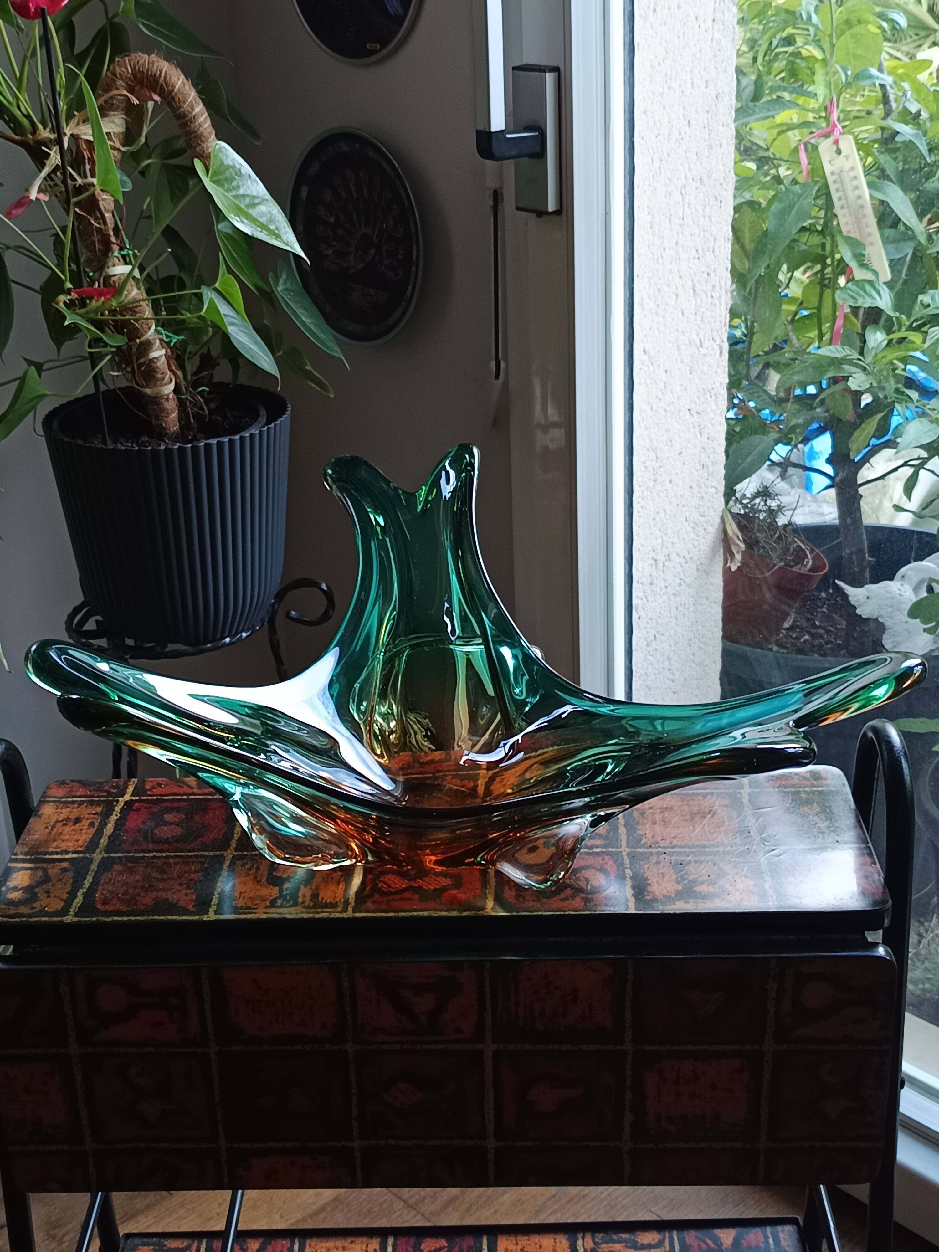 Large Murano glass center table, 1950s