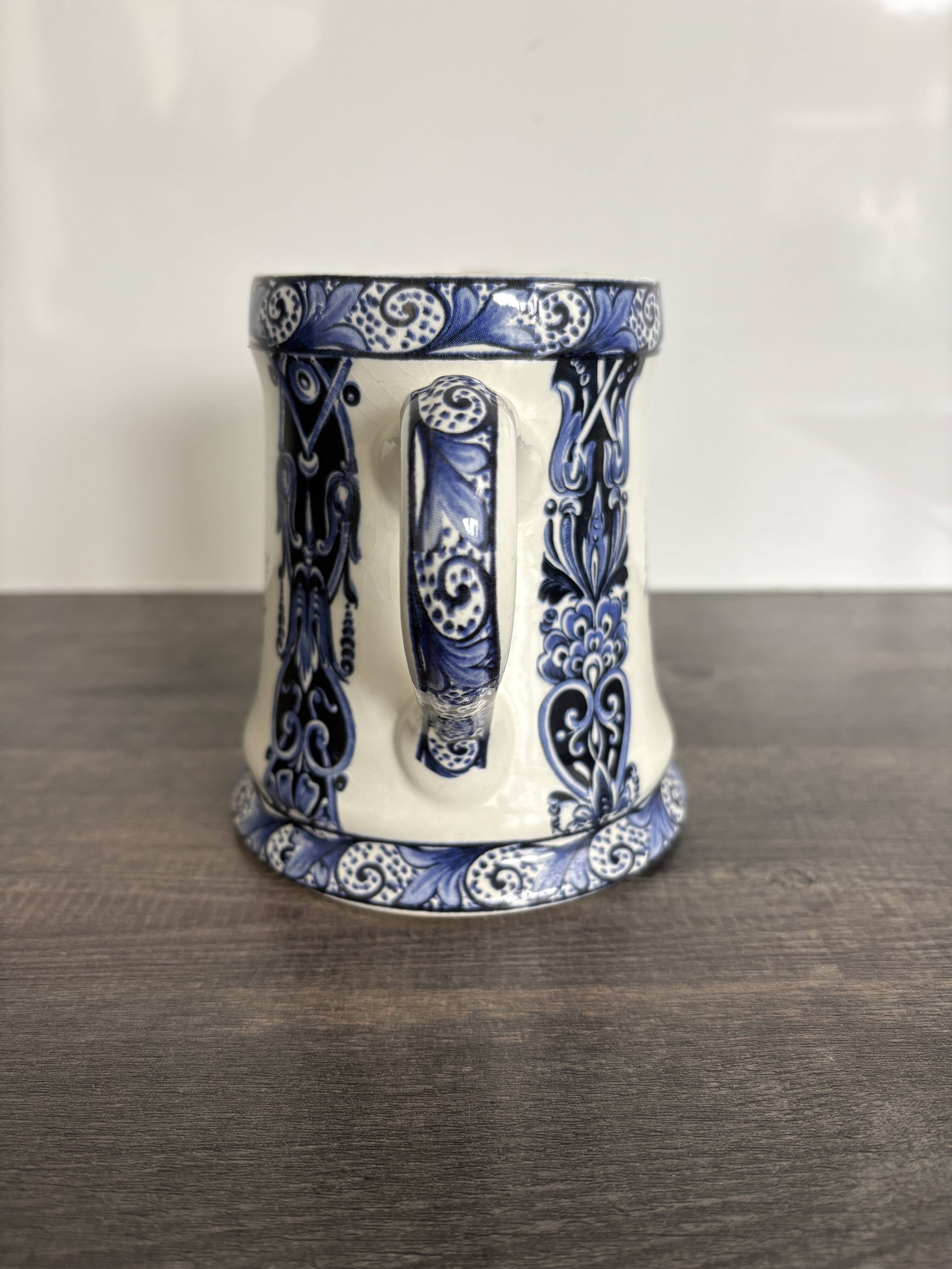 Antique Delft pitcher in blue faience – Late 19th century