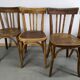 Suite of 6 wooden barhel barel bistro chair