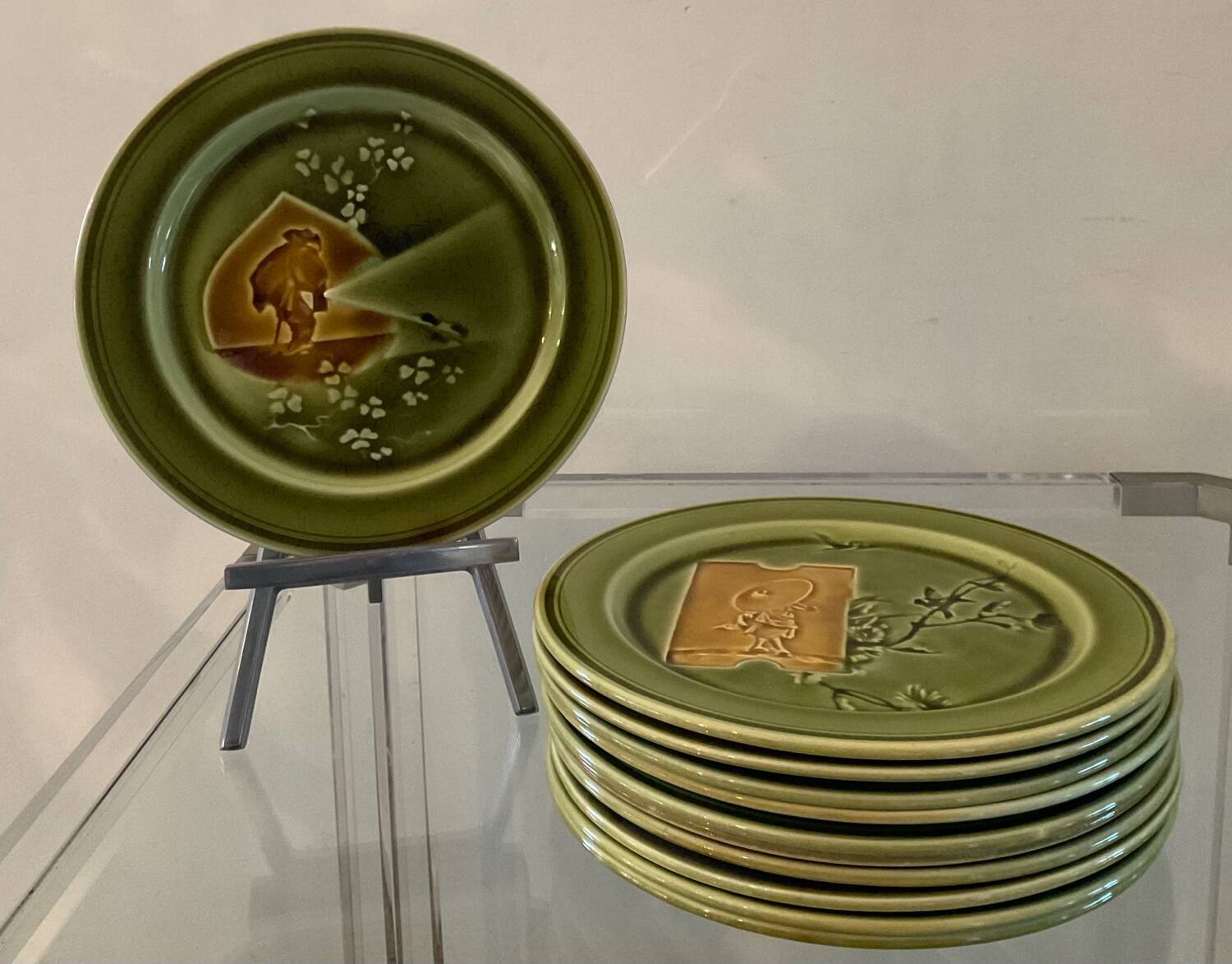 Series of 10 Choisy le Roi slip plates