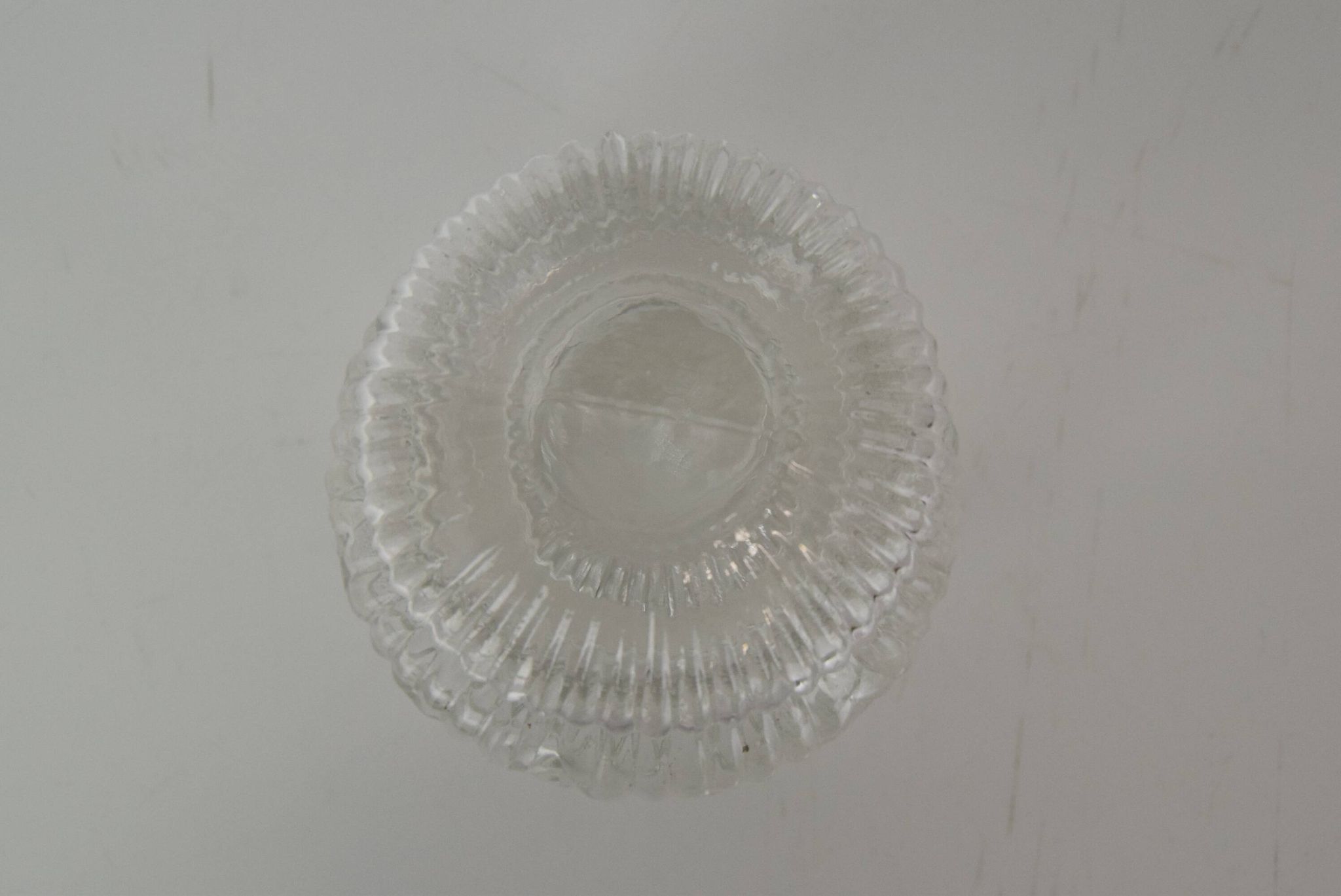 Mid-century Crystal Glass Can,1950's.