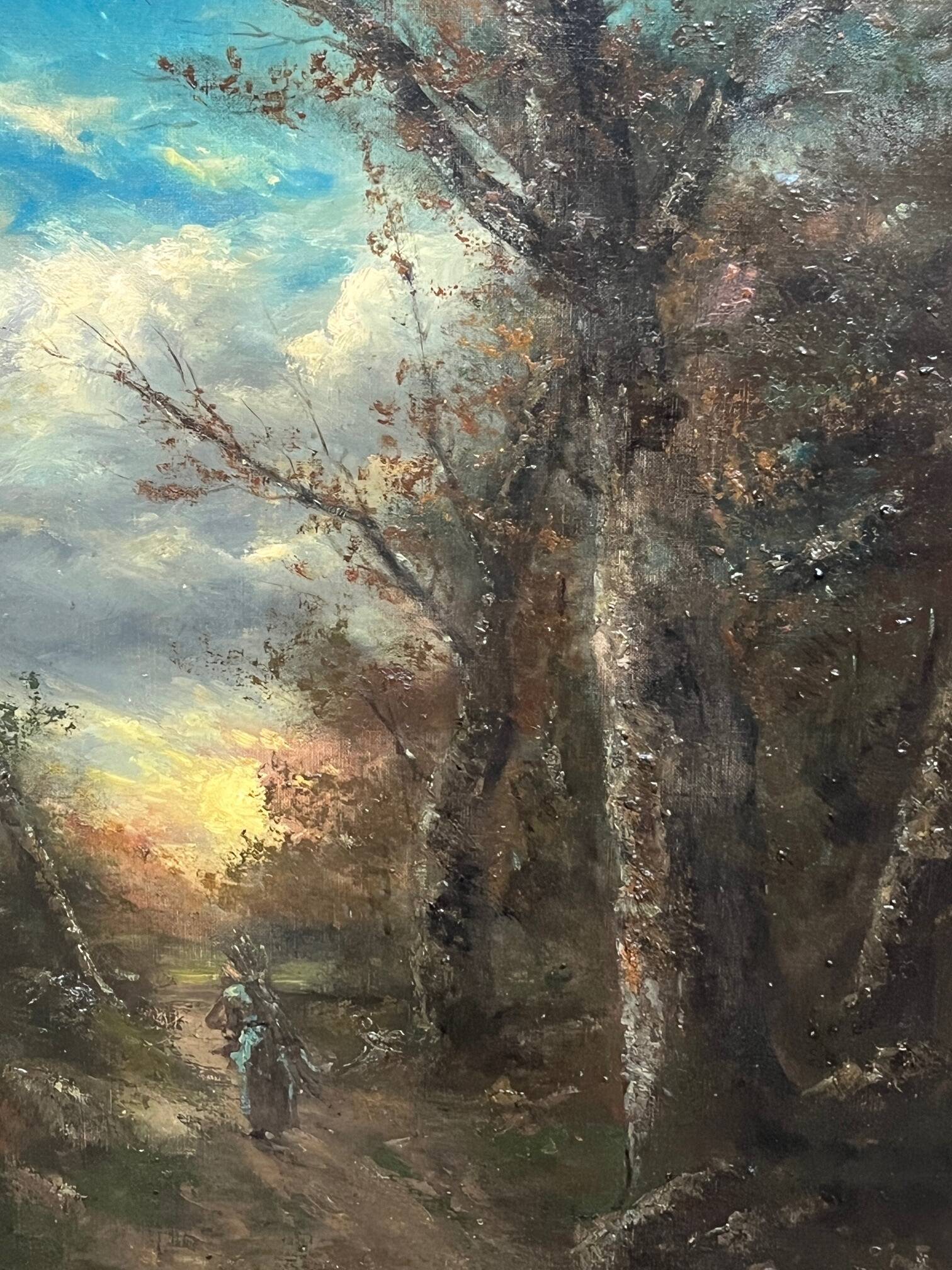 Paysage forestier ancien dans un beau cadre.