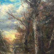 Ancient forest landscape in a beautiful setting.