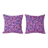 Set of 2 vintage Turkish cushion covers 41x41 cm