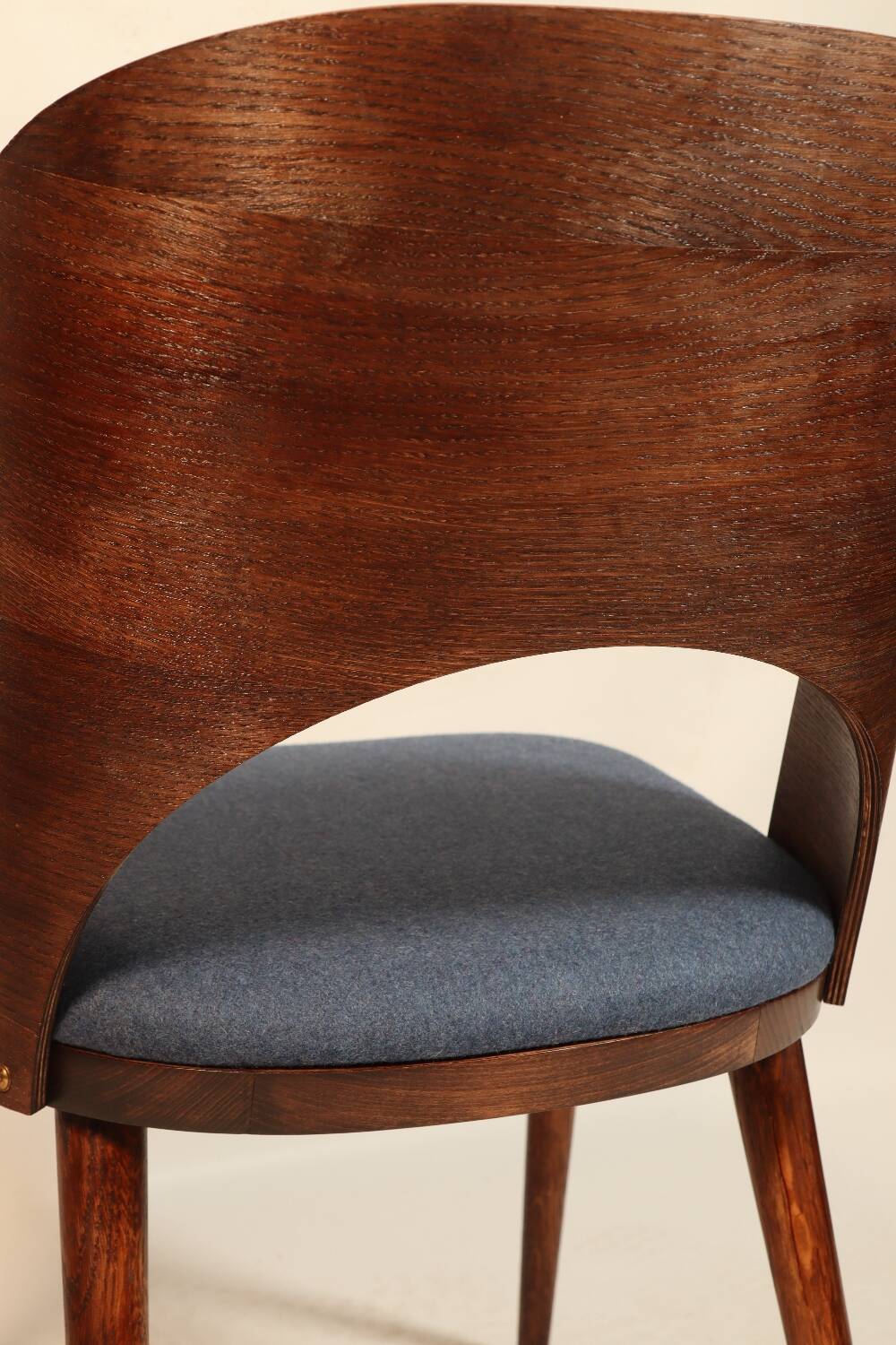 Chaises de salle à manger en chêne design vintage personnalisées