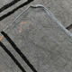 6x12 Gray & Black Modern Hemp Rug, 184x379Cm