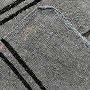 6x12 Gray & Black Modern Hemp Rug, 184x379Cm