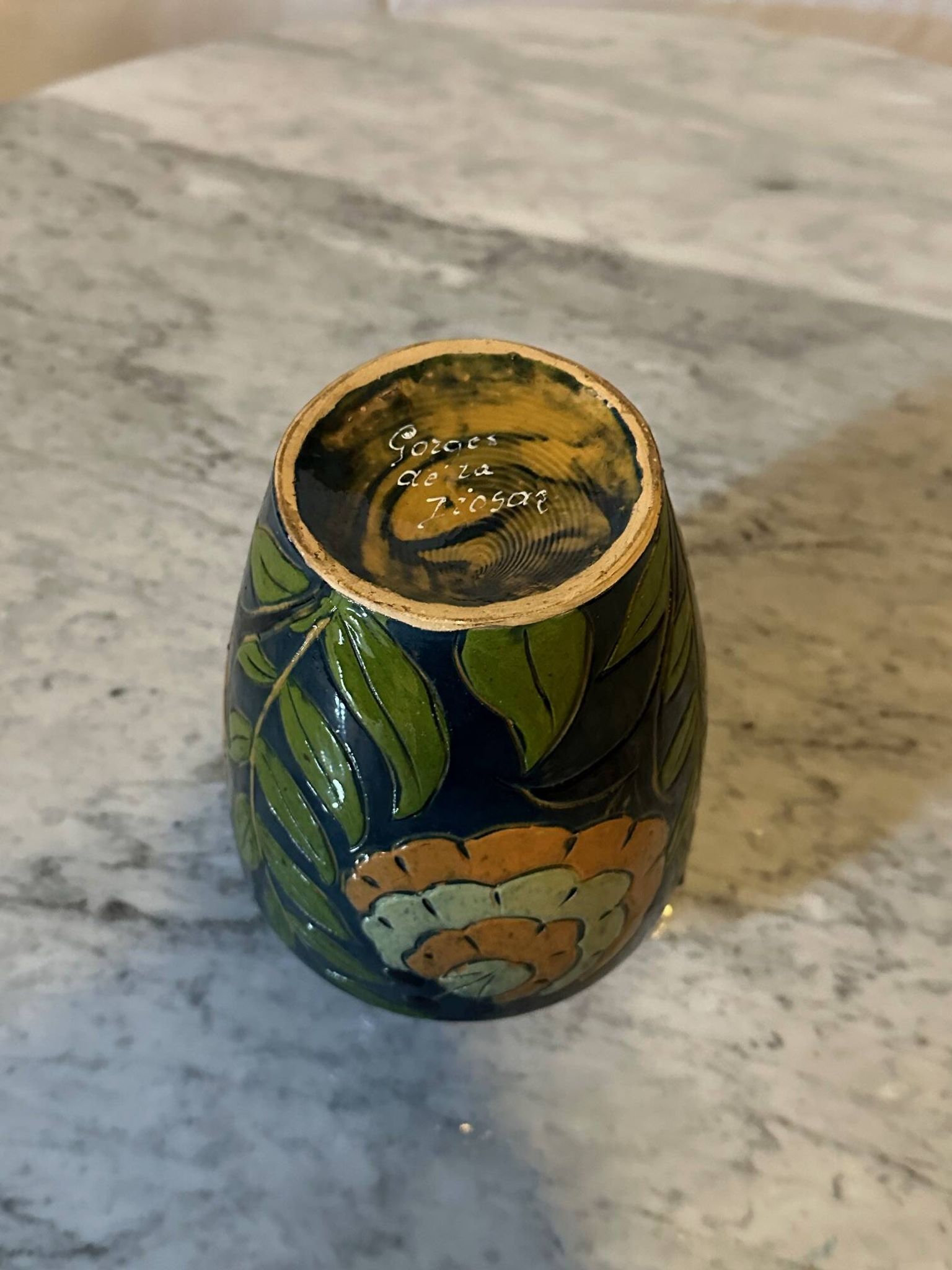 Fauquet terracotta vase