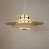 Vintage Laterna Danica Pendant Lamp: White & Black Danish Design