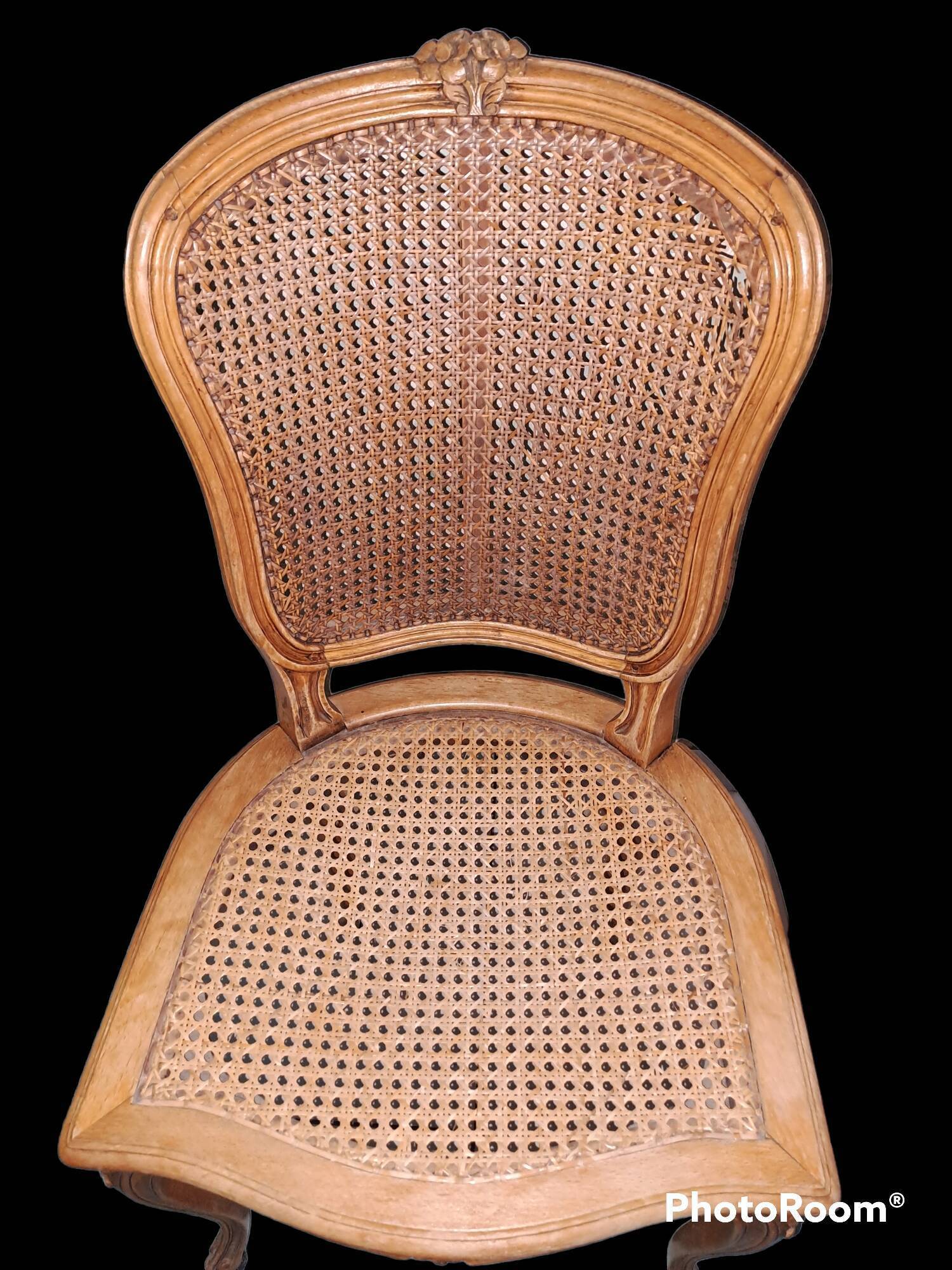 Vintage French wooden chairs