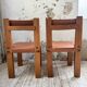 Paire de chaises Pierre Chapo S11