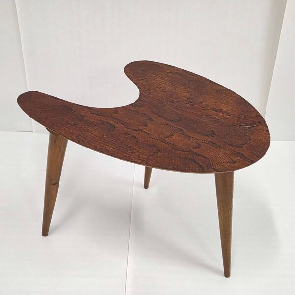 Table d'appoint boomerang tripode 1950