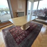 Travertine dining table