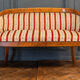 Blond mahogany sofa XXth décor gooseneck with butts