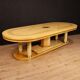 Table de conférence italienne en bois exotique du 20ème siècle